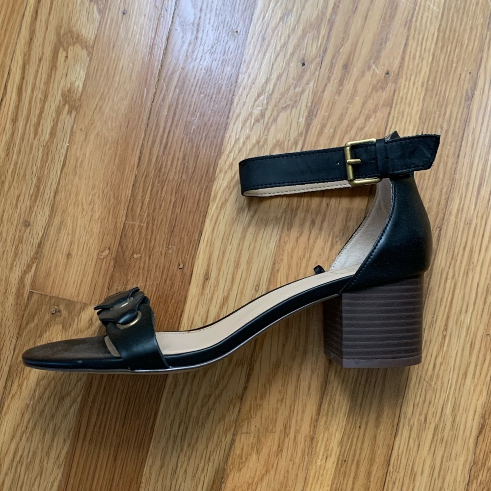 Black Block Heel Sandal